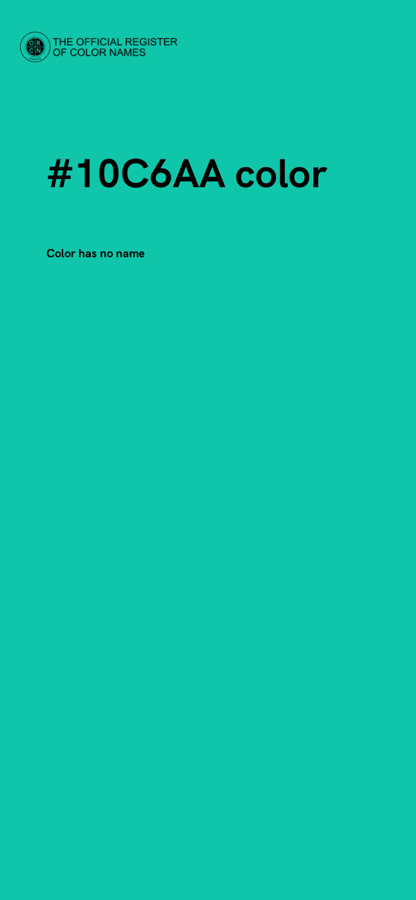 #10C6AA color image