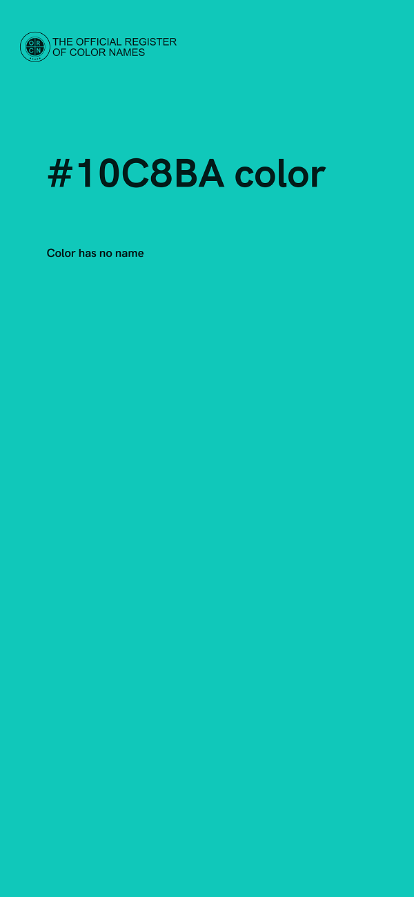 #10C8BA color image