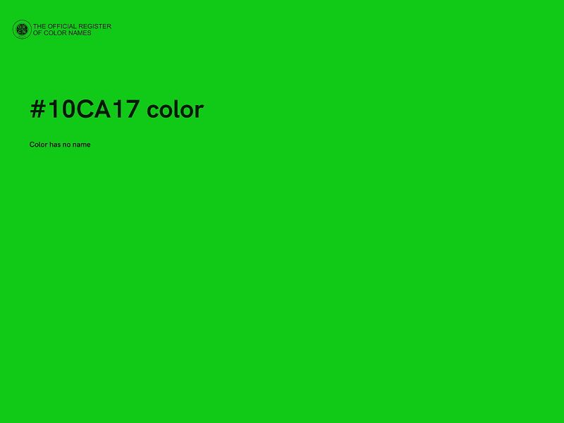 #10CA17 color image