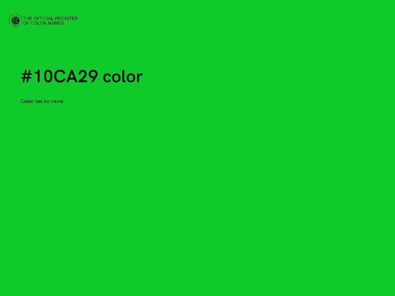 #10CA29 color image