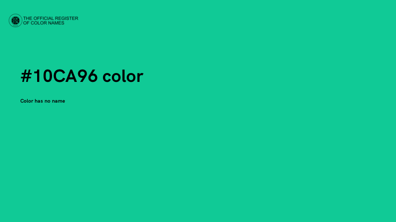 #10CA96 color image
