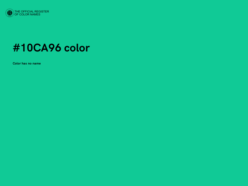 #10CA96 color image
