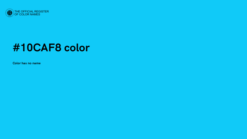#10CAF8 color image
