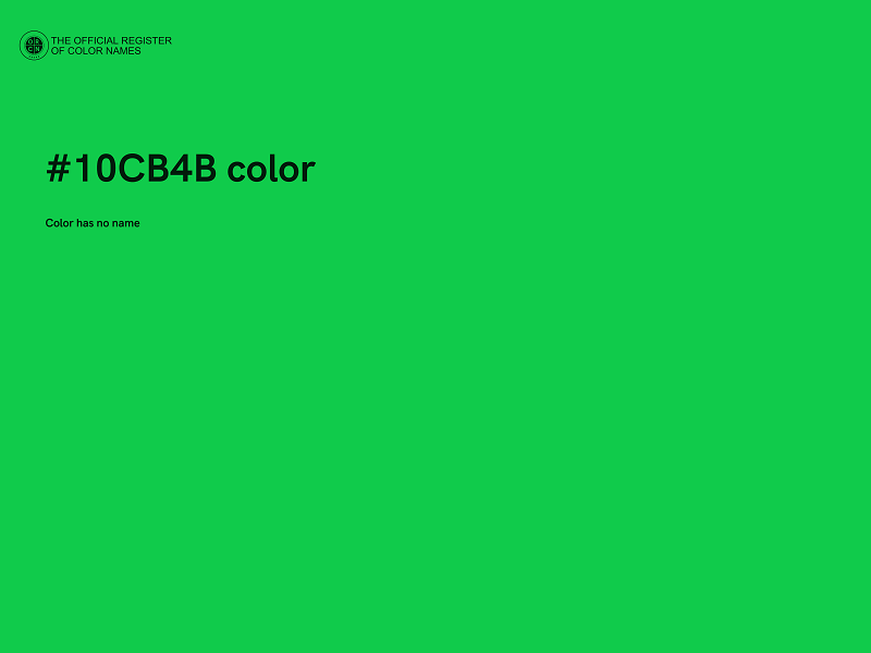 #10CB4B color image