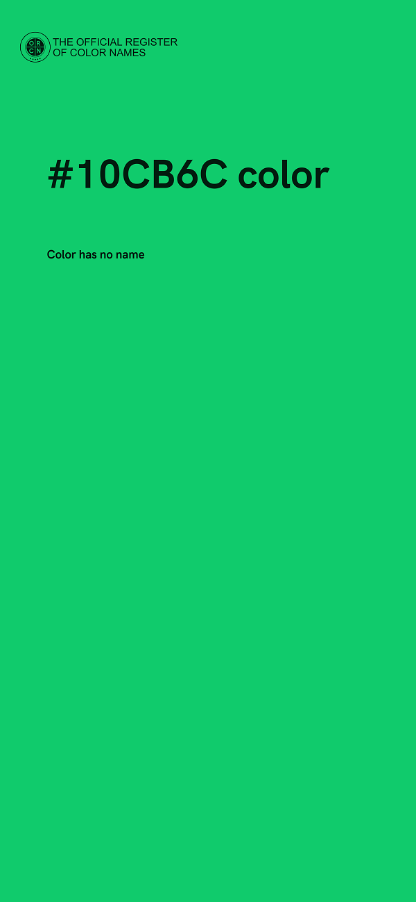 #10CB6C color image