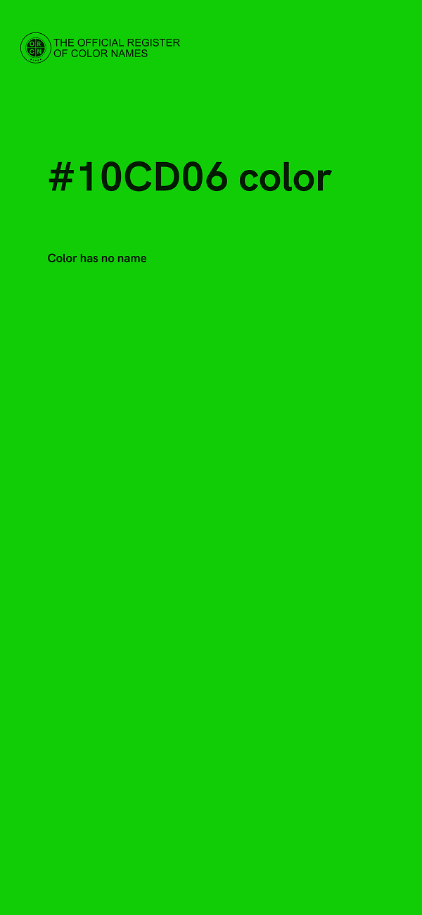 #10CD06 color image