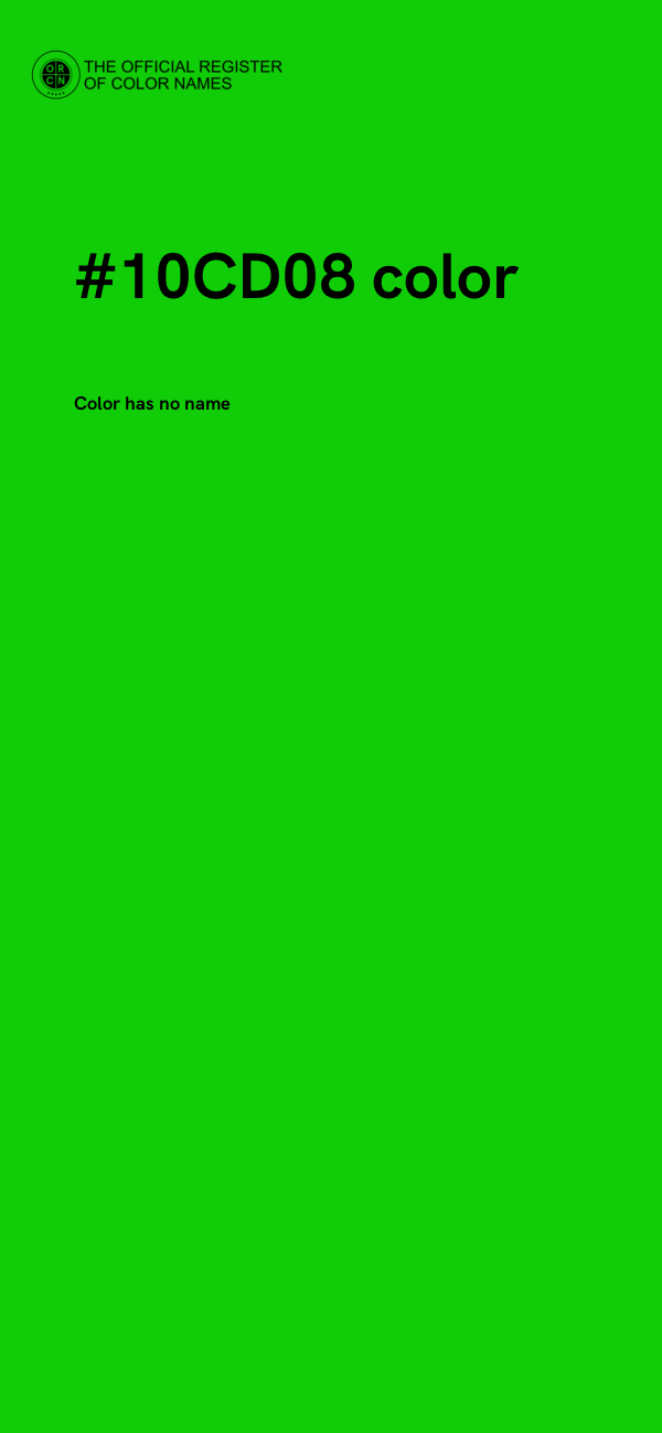 #10CD08 color image
