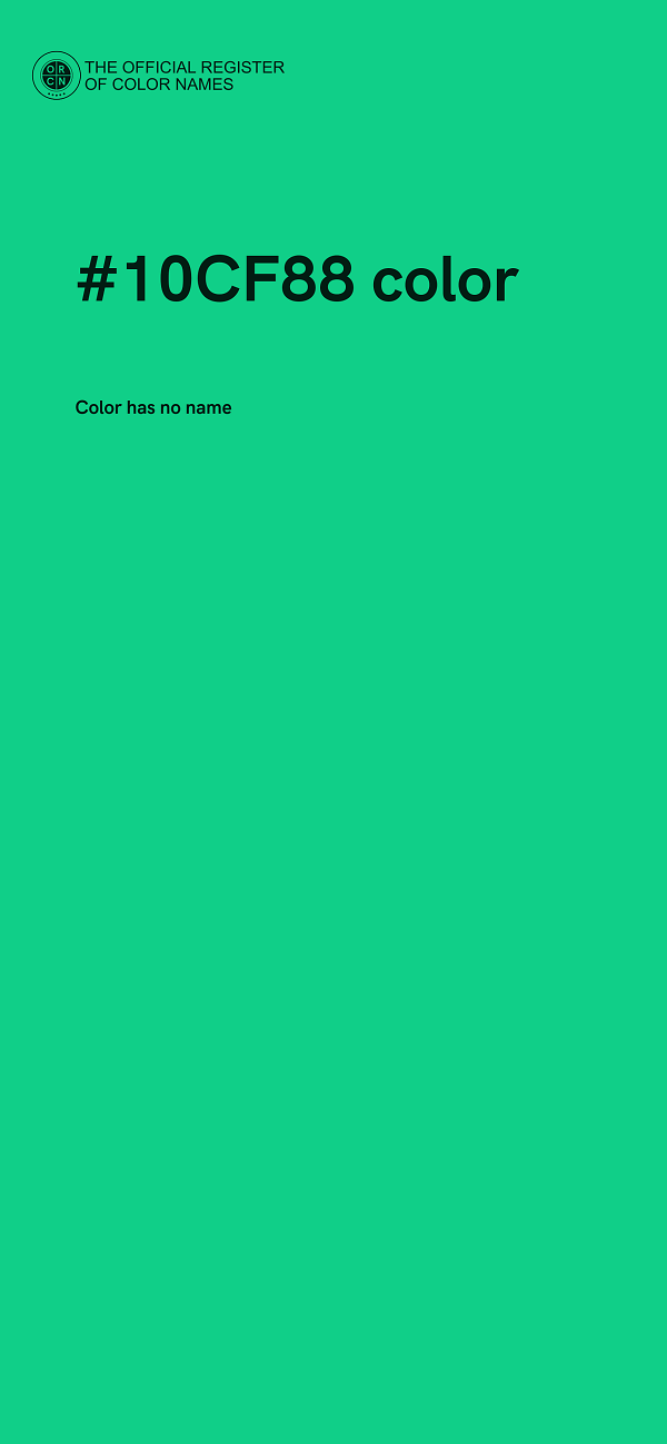 #10CF88 color image