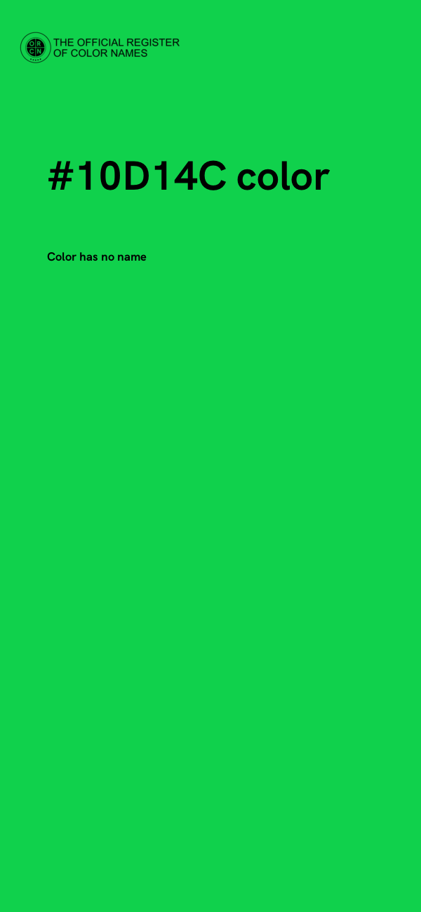 #10D14C color image