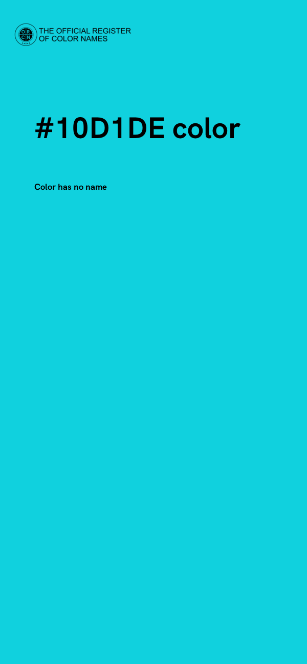 #10D1DE color image