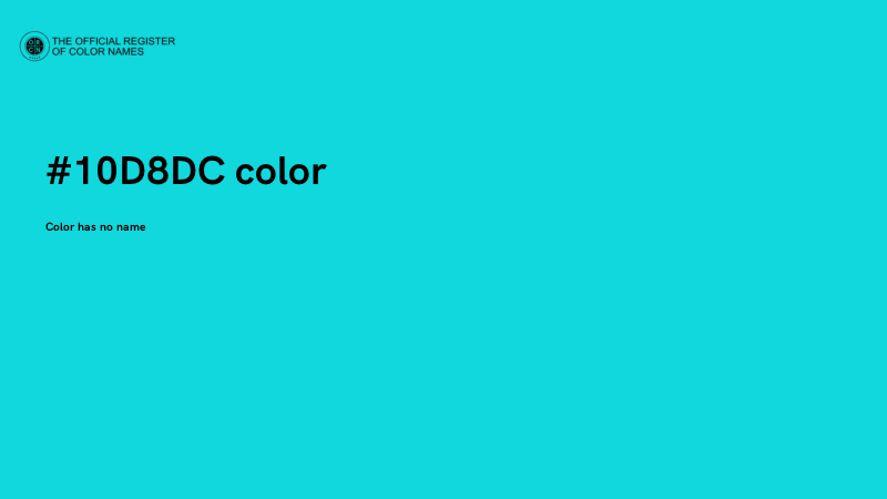 #10D8DC color image