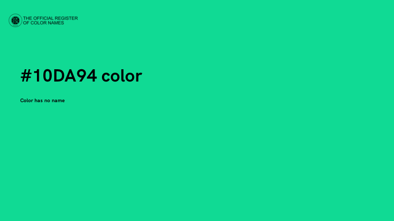 #10DA94 color image
