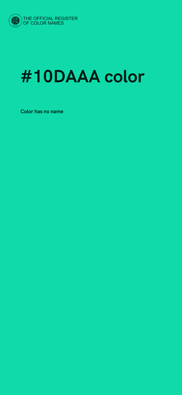 #10DAAA color image