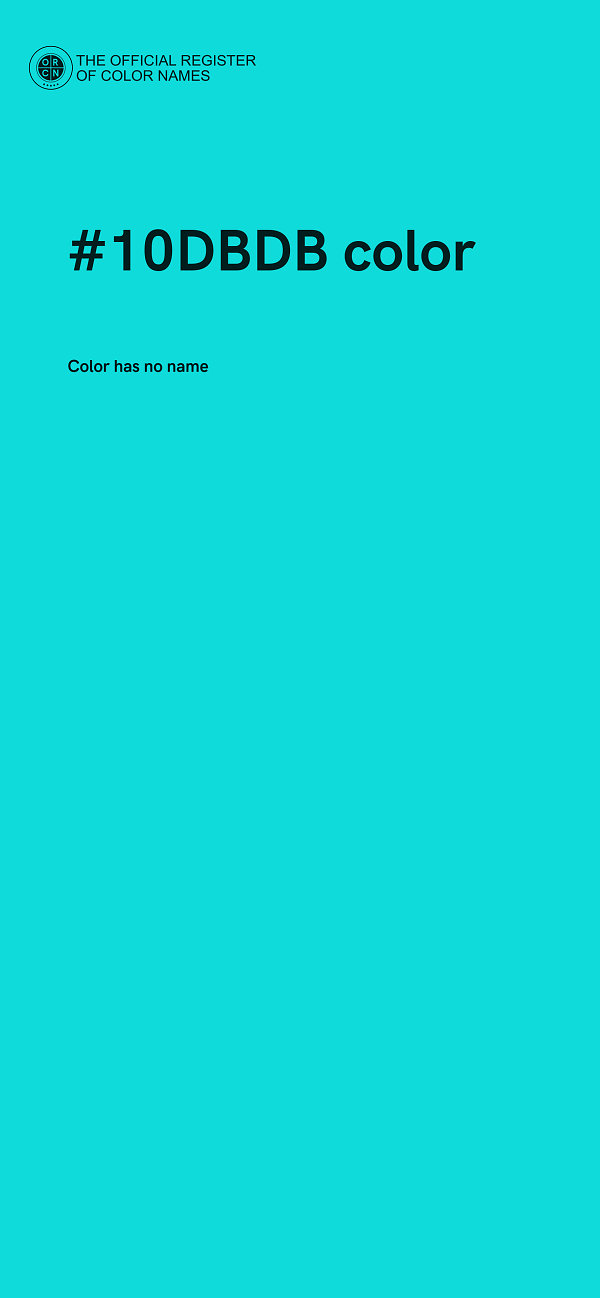 #10DBDB color image