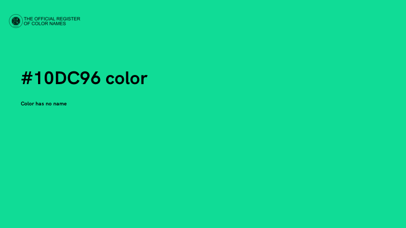 #10DC96 color image