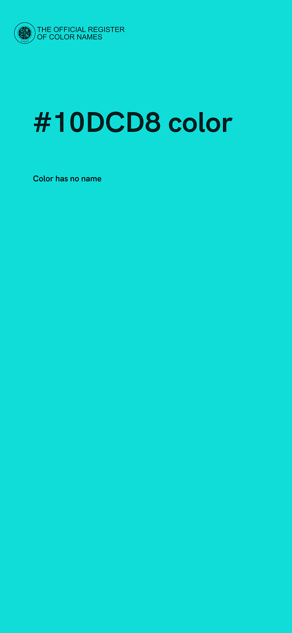 #10DCD8 color image