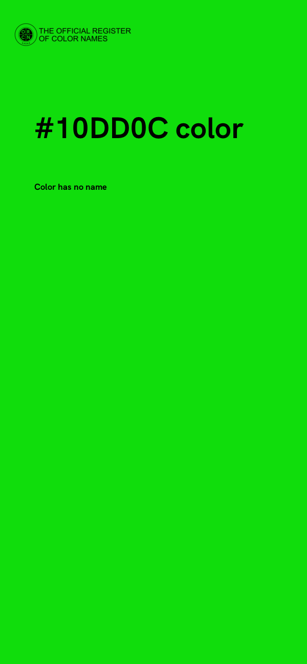 #10DD0C color image
