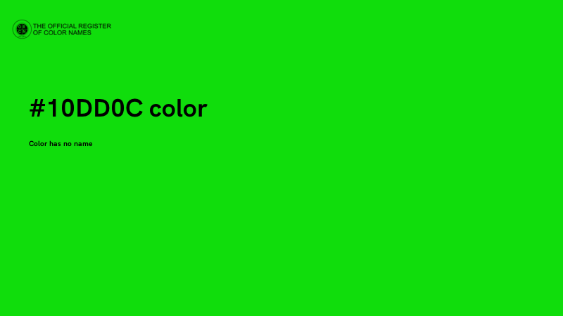 #10DD0C color image