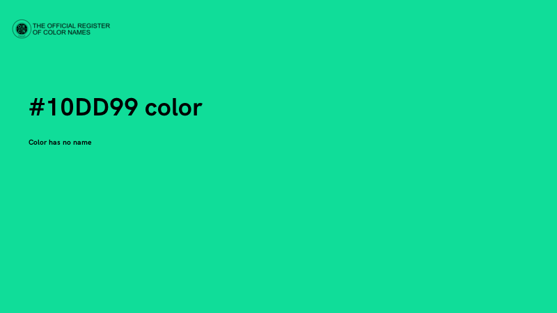 #10DD99 color image