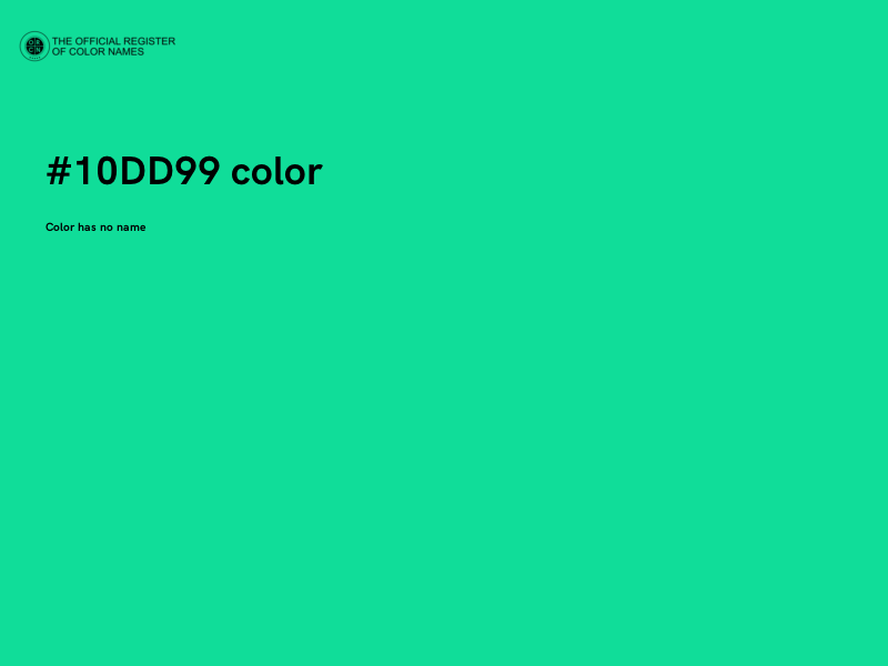 #10DD99 color image