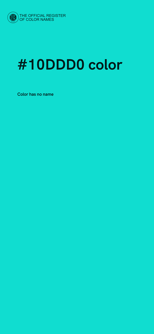#10DDD0 color image