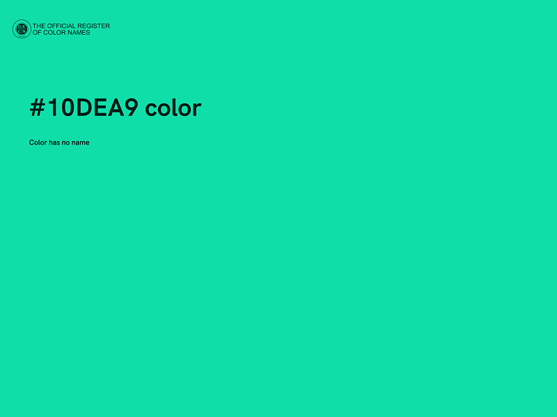 #10DEA9 color image