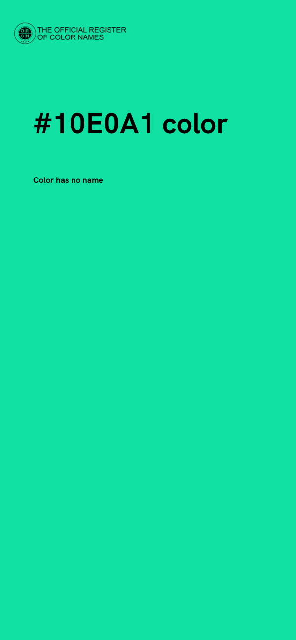 #10E0A1 color image