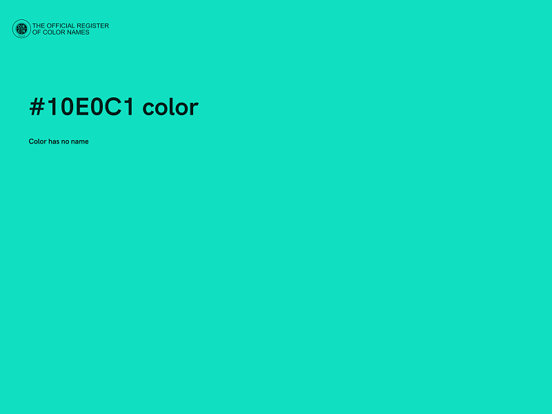 #10E0C1 color image
