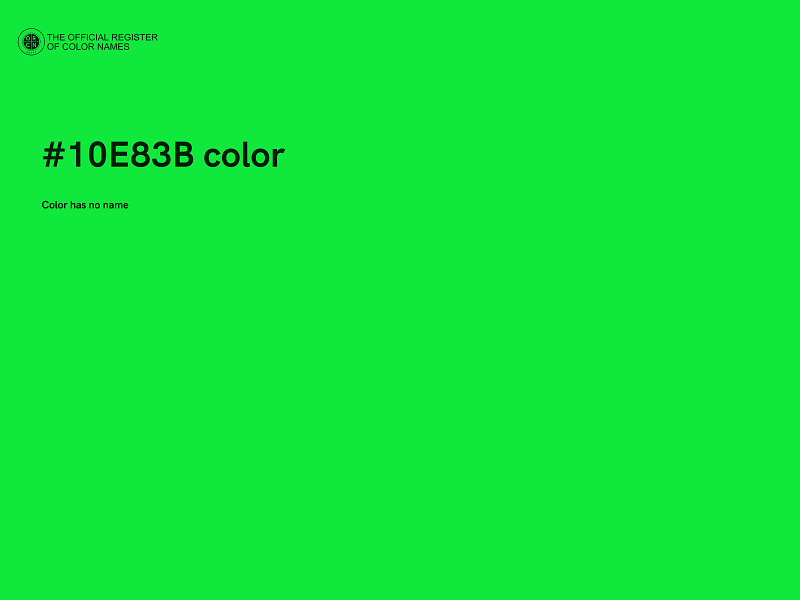 #10E83B color image