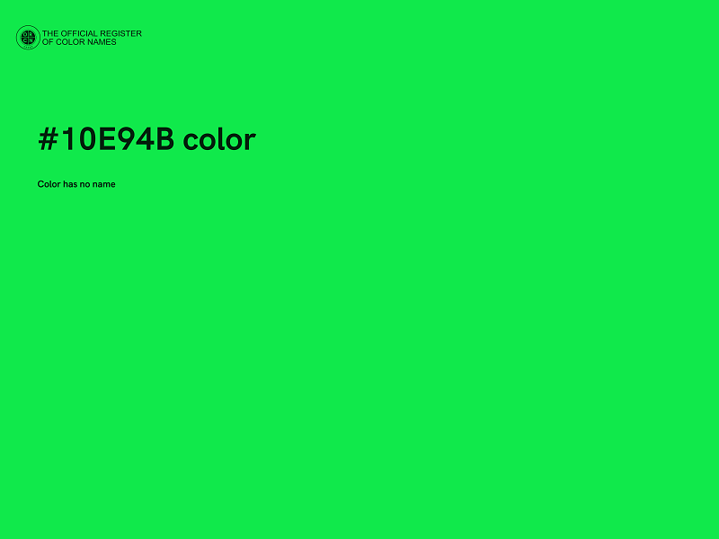 #10E94B color image