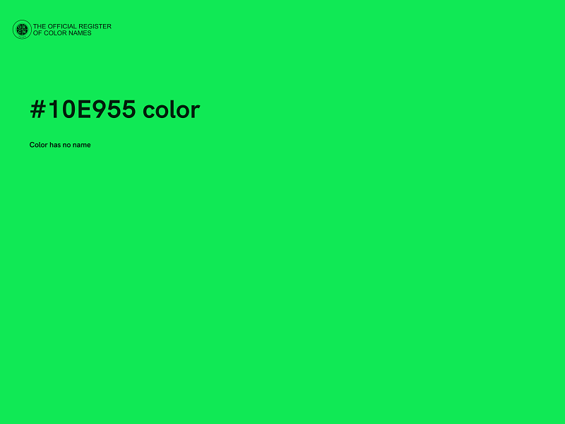 #10E955 color image