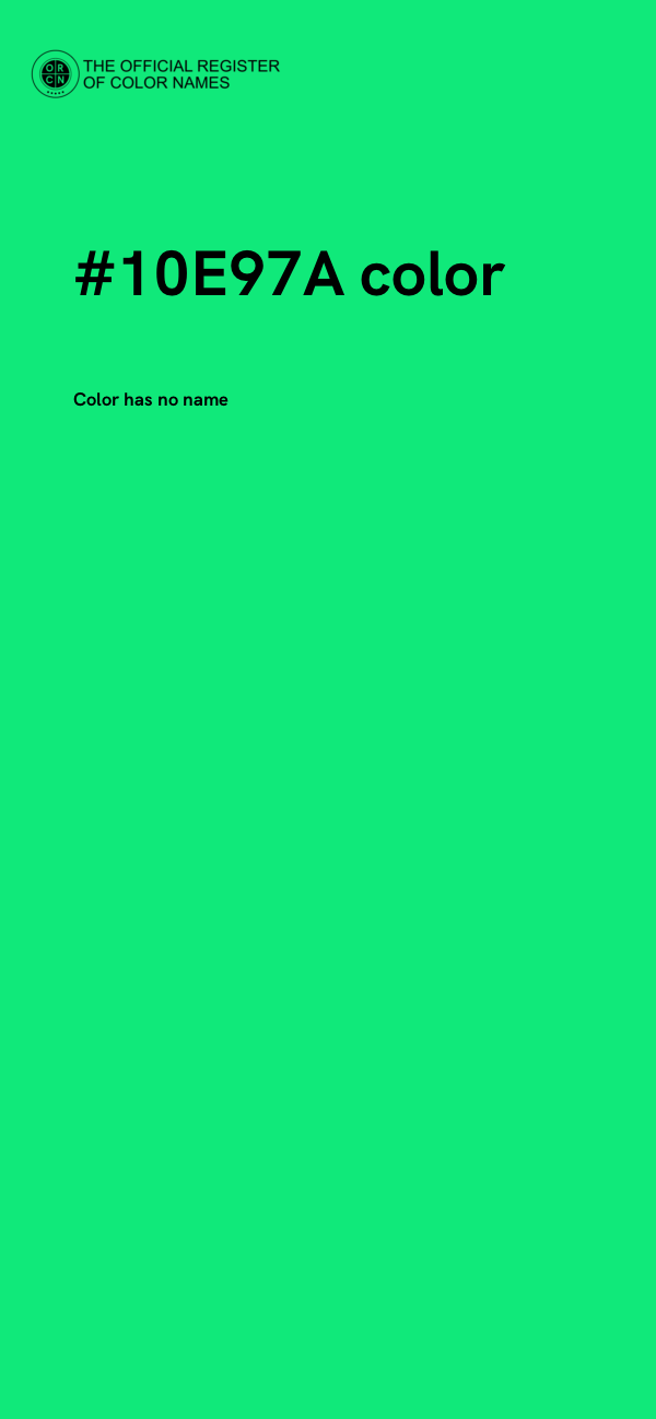 #10E97A color image