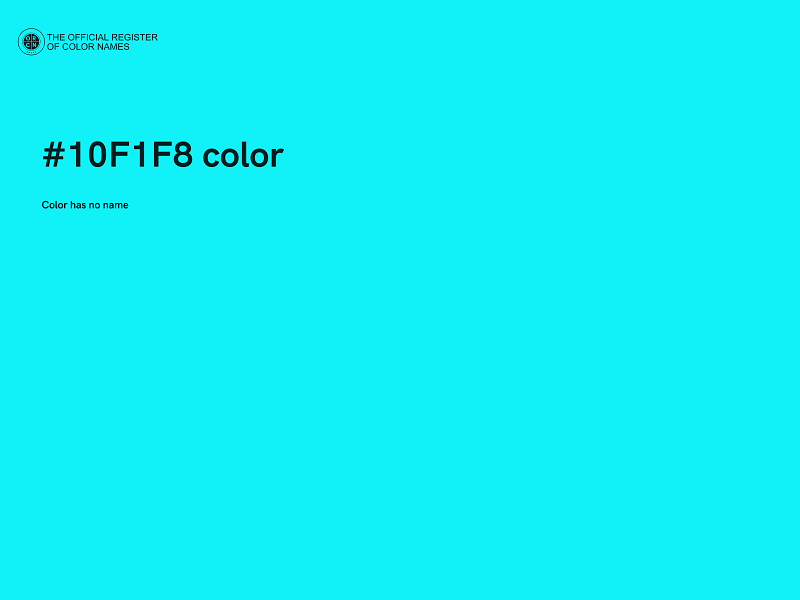 #10F1F8 color image