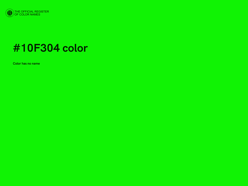 #10F304 color image