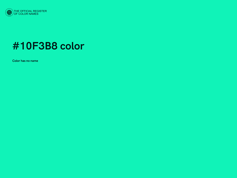 #10F3B8 color image