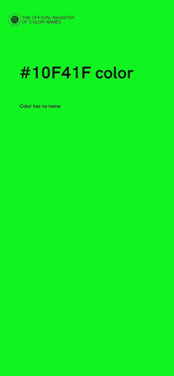 #10F41F color image