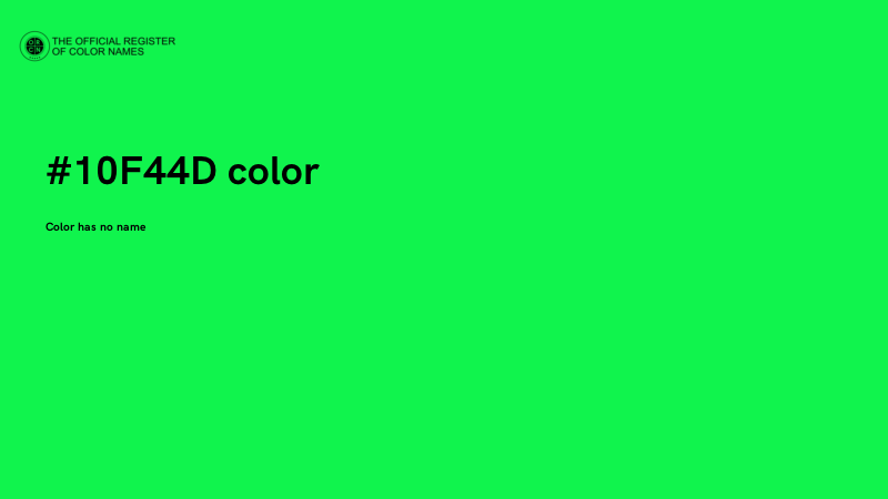 #10F44D color image