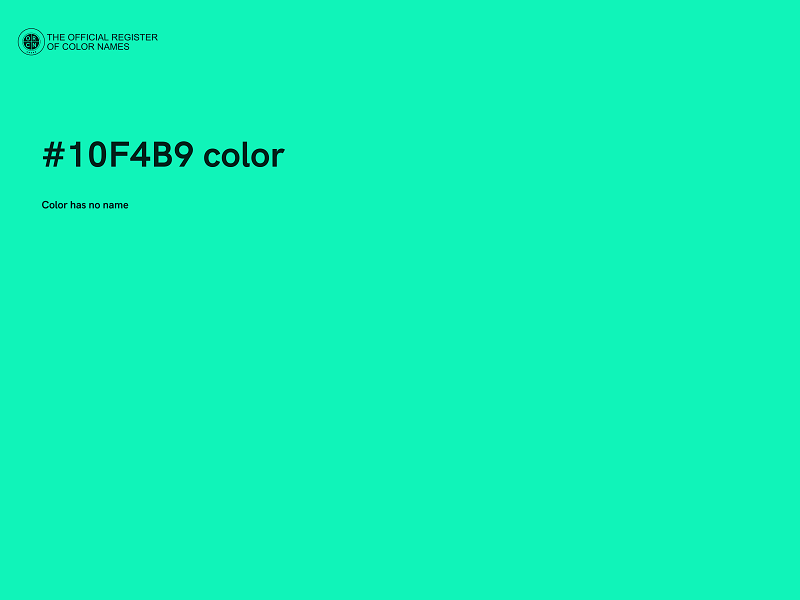 #10F4B9 color image