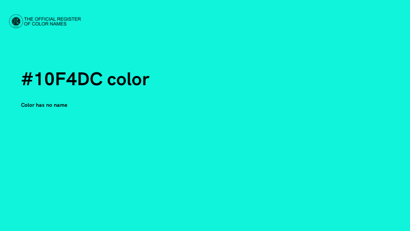 #10F4DC color image