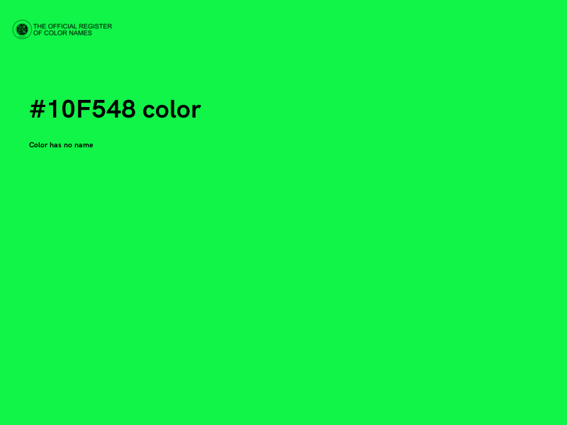 #10F548 color image