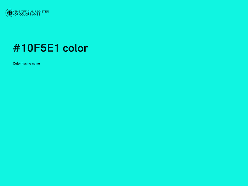#10F5E1 color image