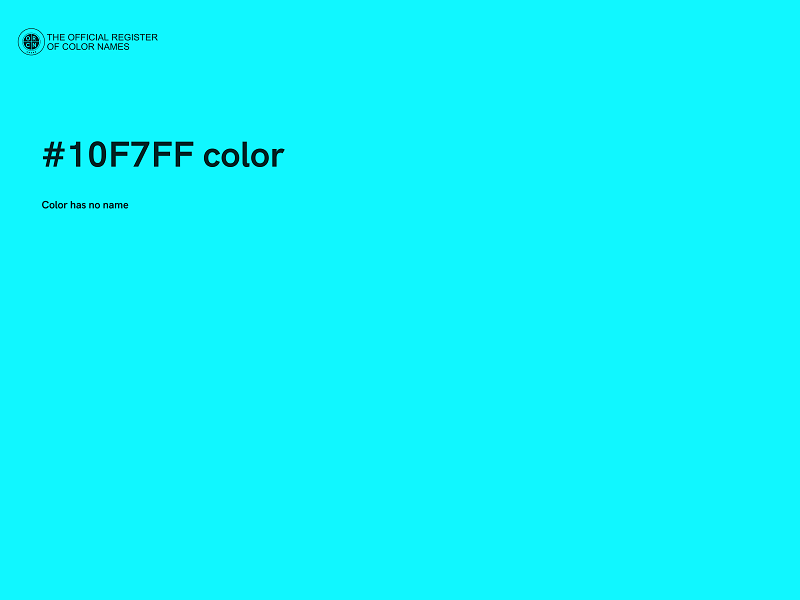 #10F7FF color image