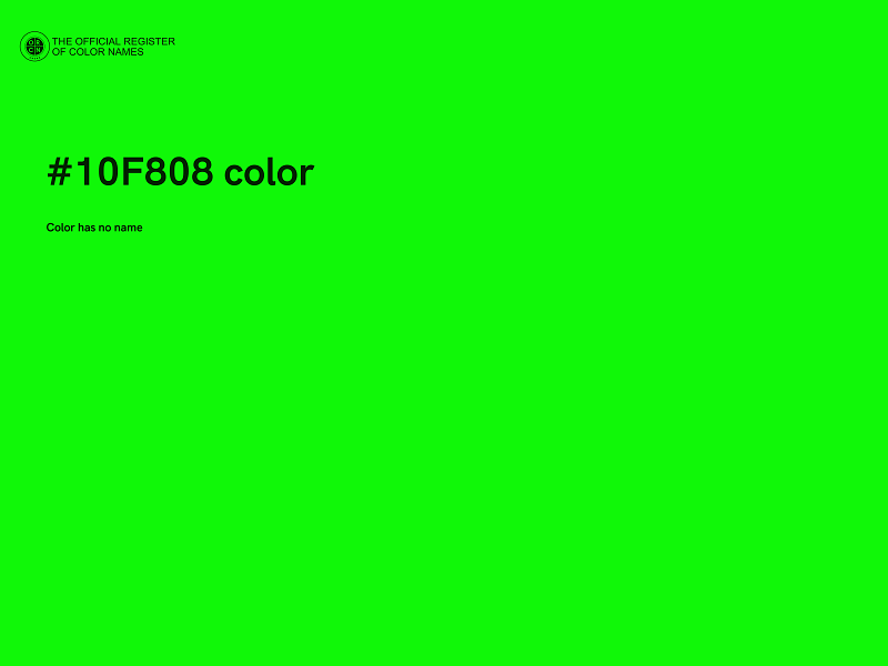 #10F808 color image