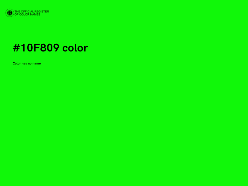 #10F809 color image