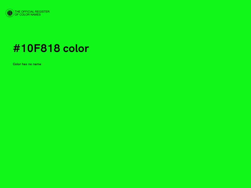 #10F818 color image