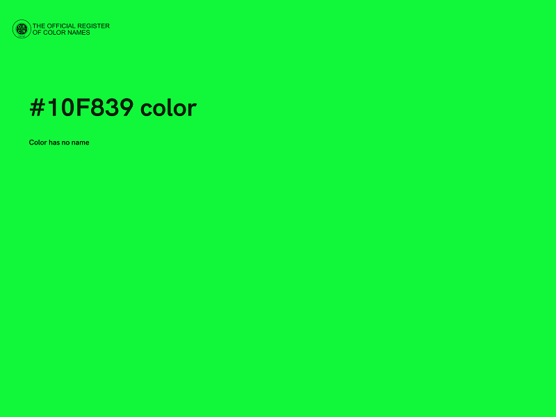 #10F839 color image