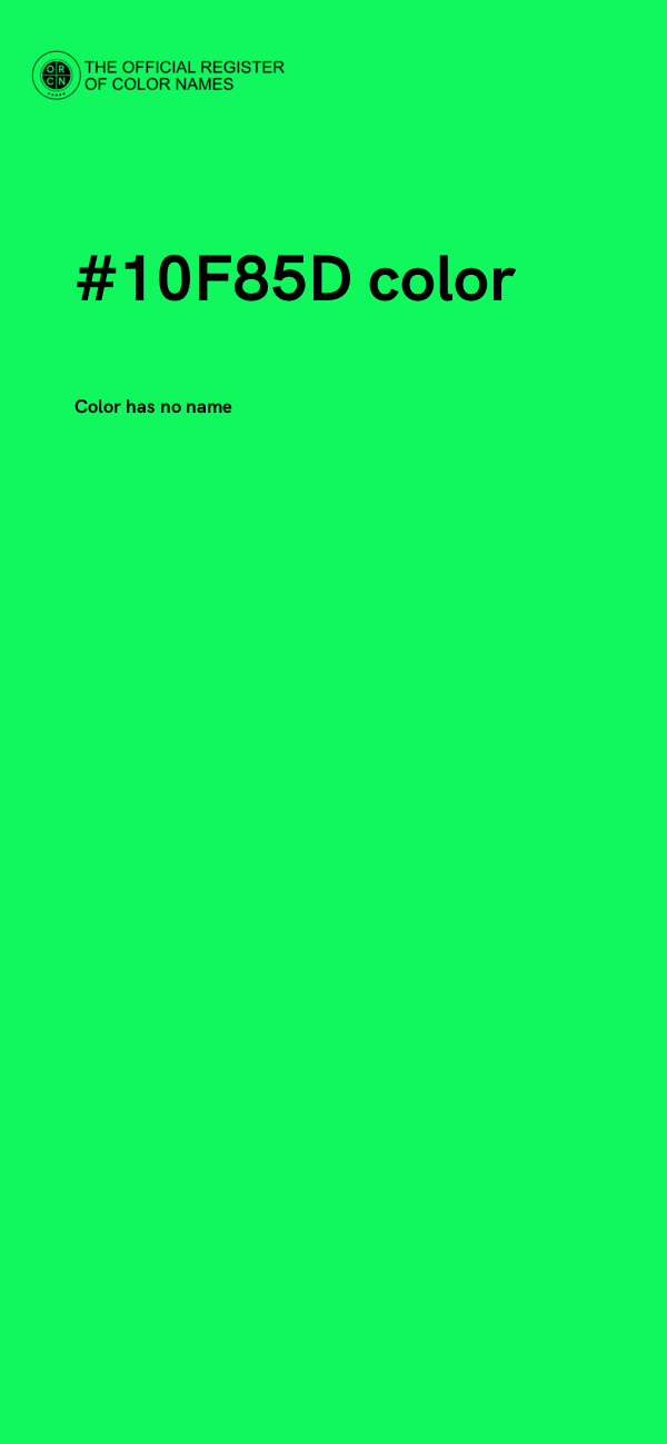 #10F85D color image
