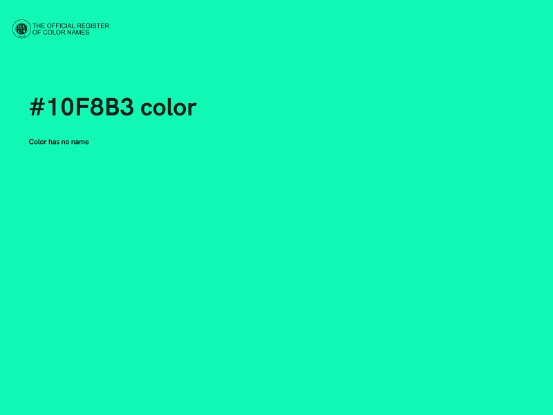 #10F8B3 color image