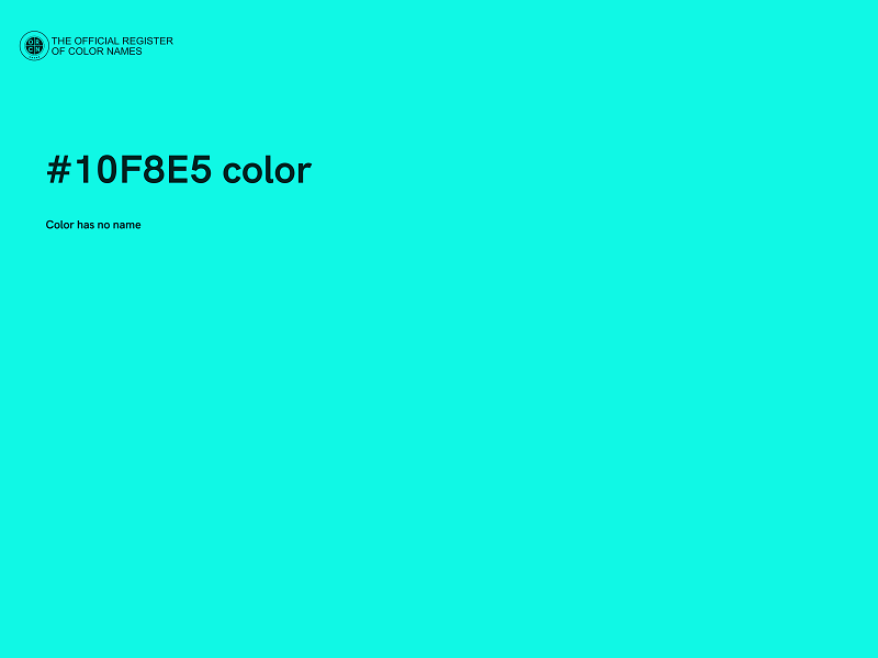 #10F8E5 color image