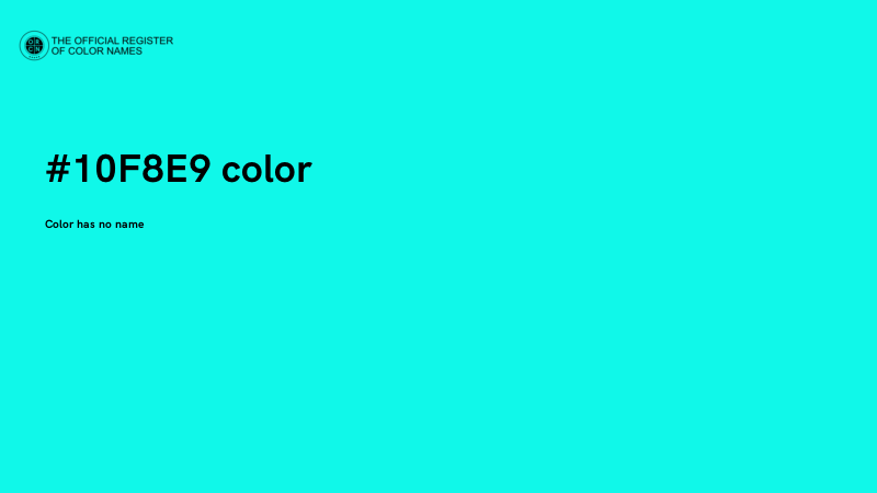 #10F8E9 color image